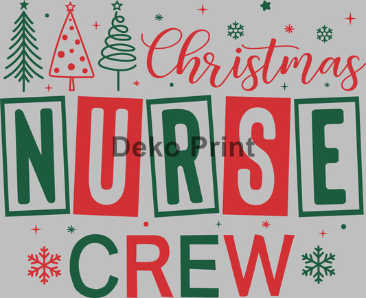 DTF PRINT Nurse Christmas